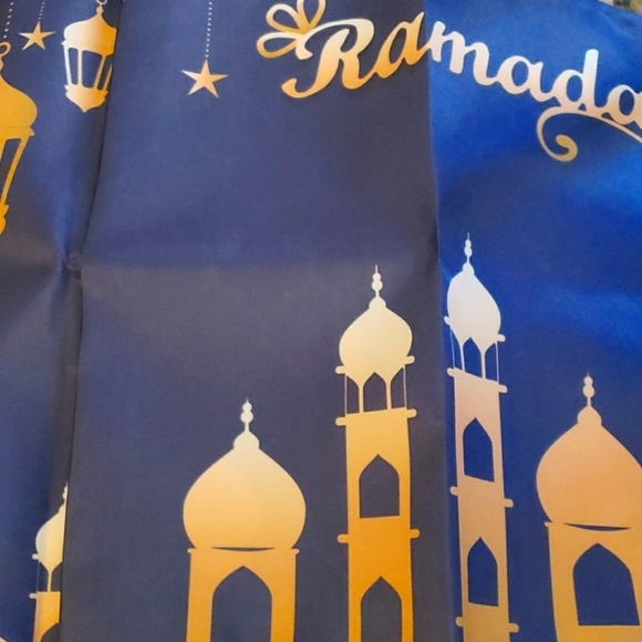 Parsup Ramadan Mubarak Table Runner Table 13.8 x 71 Inches - Picture 7 of 8